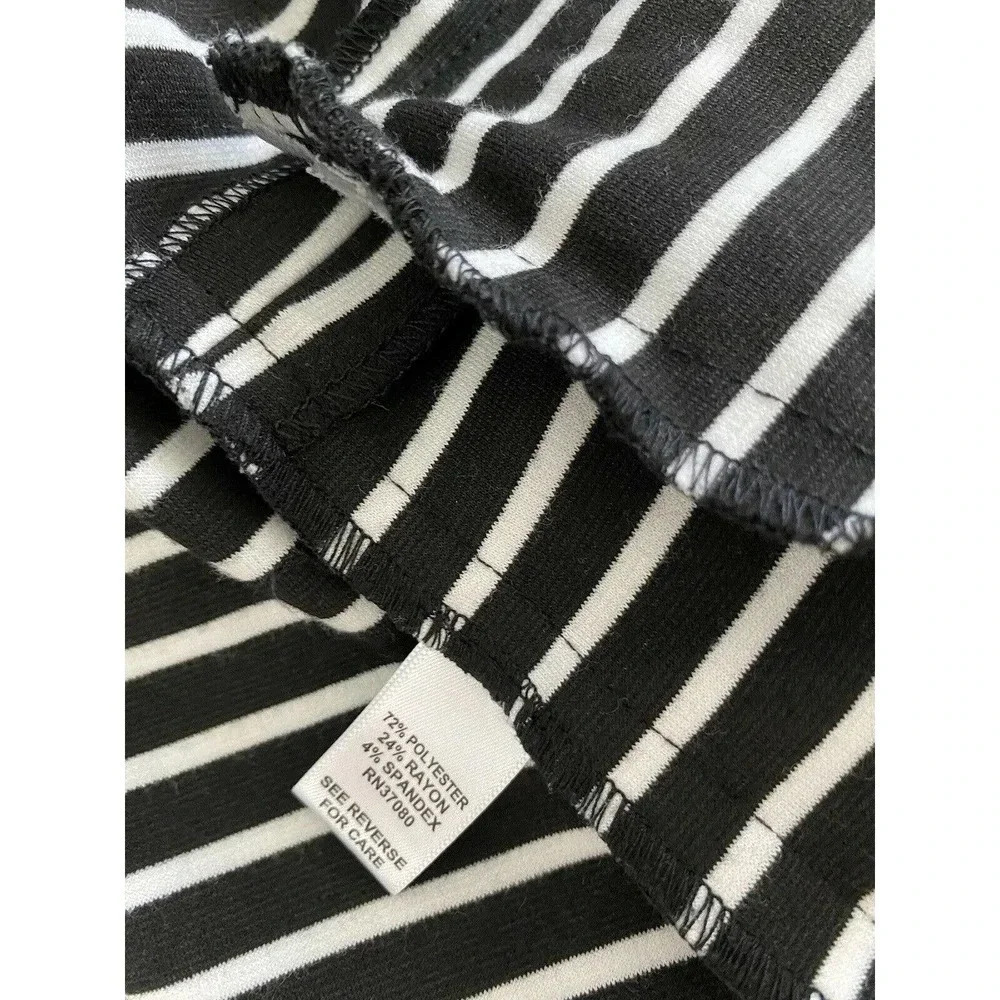 Cato stripped 3/4 sleeve Blazer Single Button - Picture 7 of 7